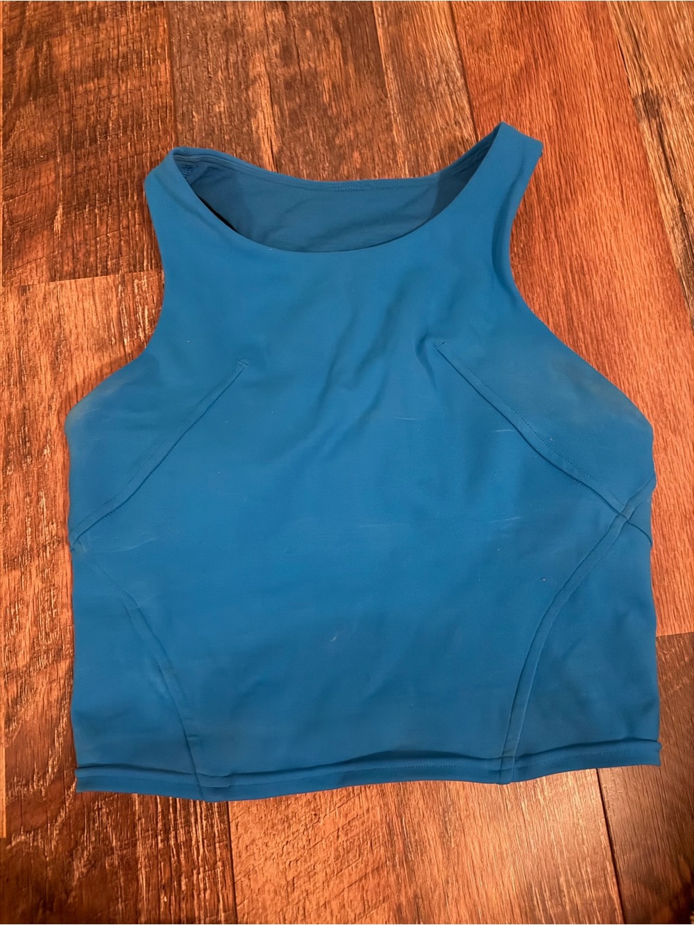 LULULEMON TANK BLUE built in bra